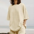 thumbnail image 4 of Ensembles 2 Pcs pour Femmes Été en Lin Assortis Ensembles de Détente Ensembles de Pyjamas, 4 of 8