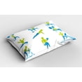 thumbnail image 2 of Ambesonne Fitness Pillow Sham 2 Pack, Gym Activity Equipment, 26"x20", Apple Green Sky Blue, 2 of 3