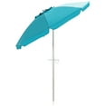 thumbnail image 5 of Gymax 6.5Ft Beach Umbrella w/ Tilt Mechanism Sand Anchor Carrying Bag Turquoise, 5 of 10