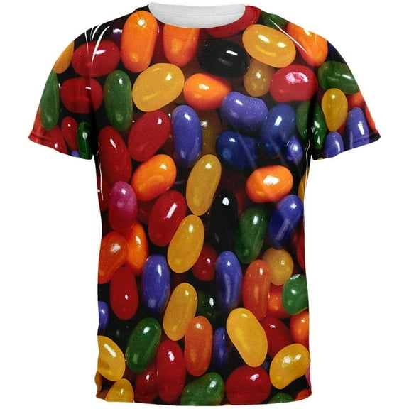 Jelly Beans All Over Adult T-Shirt - Small
