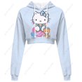 thumbnail image 1 of Femmes Automne Ajusté Chandail à Capuchon Chandails Mode pour Femmes Hello Kitty Imprimé Chandails à Capuchon Mode Automne Manches Longues Court Haut Y2K, 1 of 7