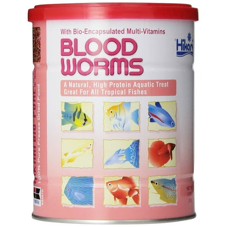 Hikari USA Bio-Pure Bloodworms Freeze Dried Fish Food 1ea/1.58 oz