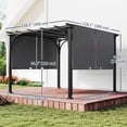 thumbnail image 3 of Outsunny Pergola Rétractable 10 Pieds x 10 Pieds, Pavillon de Pergola Extérieur UPF50+, 3 of 10