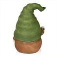 thumbnail image 4 of Alpine Corporation 10"H Garden Gnome with Green Hat Holding a Flower, 4 of 13