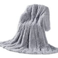 thumbnail image 2 of YATLTE Throw Blanket, Decorative Extra Soft Fuzzy Faux Fur Throw Blanket, Fluffy Cozy Plush Comfy Microfiber Fleece Blankets for Couch Sofa Bedroom, 2 of 2