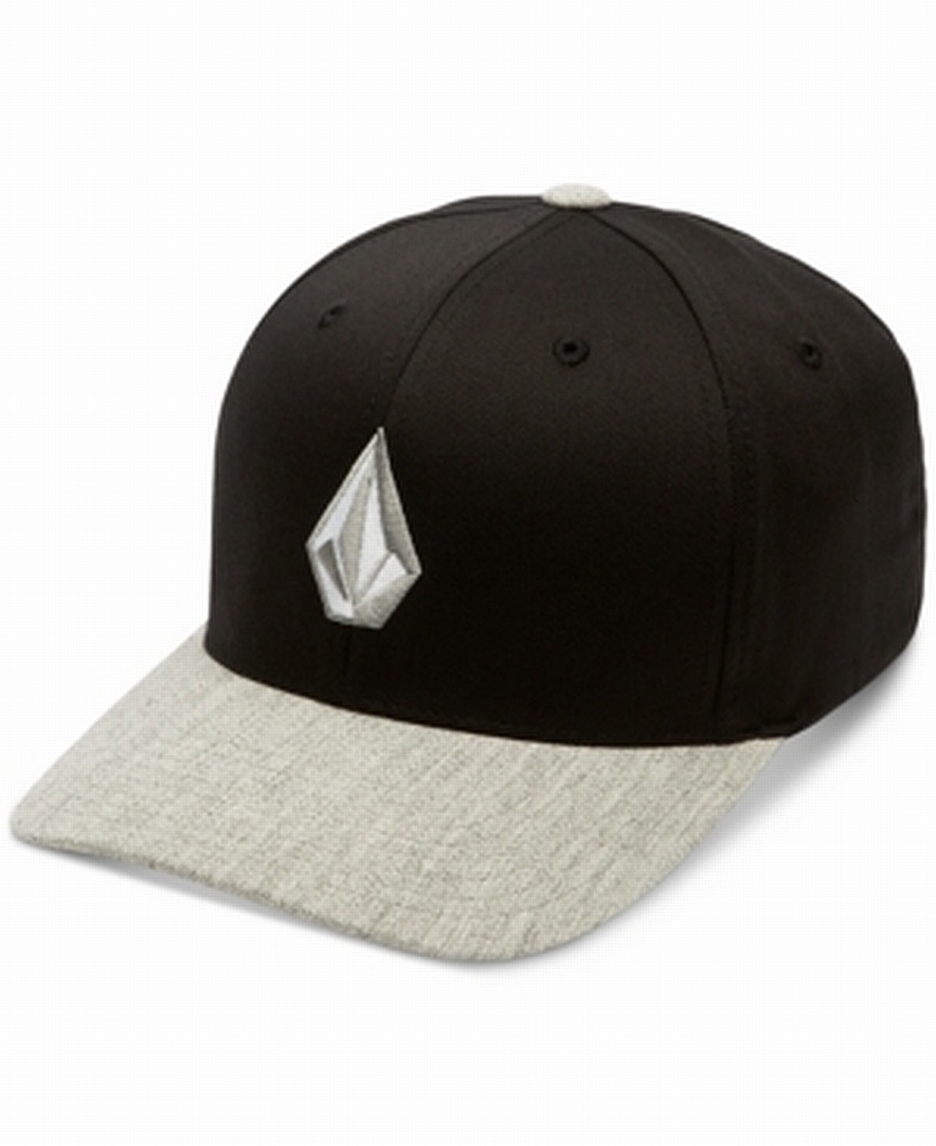 Men's Hat Gray Full Stone Flex Fit Baseball Cap 28 XL