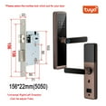 thumbnail image 2 of Biometric Fingerprint Door Lock DB20 Black Smart Lock Tuya App Remote Unlocking Keyless Lock Electronic Door Lock ,More Secure, 2 of 4
