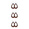 thumbnail image 3 of yingyy Léopard Boucles d'Oreilles Impression Fille Accessoire de Mode Bijoux Féminin Oreille Dangles Type 4 3Set, 3 of 6