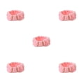 thumbnail image 3 of Sonducket Bandas para el cabello Banda elástica para el sudor de cara Diadema de vellón de coral Artículos para el hogar para maquillaje de spa Rosa claro 5piezas Sonducket CBP256667, 3 of 5