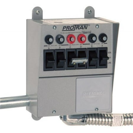 UPC 815181010164 product image for Reliance Controls Corporation 31406B Pro/Tran 6-Circuit Indoor Transfer Switch f | upcitemdb.com