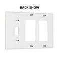 thumbnail image 2 of Cat Astronaut Switch Cover Decorative Wall Plate 3-Gang 2-Decor 1-Toggle Standard Size, 2 of 5
