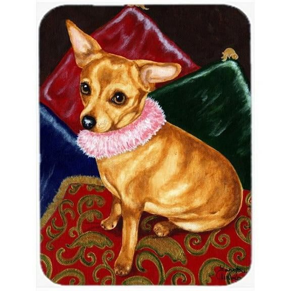 Pillow Princess Chihuahua Mouse Pad, Hot Pad or Trivet