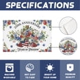 thumbnail image 6 of Stegali 250th Anniversary Patriotic Linen Placemats, 12x18 Inch Table mats Set of 4, 6 of 7