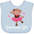 thumbnail image 3 of Inktastic Grandmama Girl Ballerina Monkey Girls Baby Bib, 3 of 4