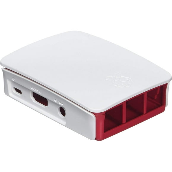 Boîtier Officiel du Raspberry Pi 3B+ / 3B, Rouge/blanc