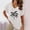 White, variant on Hvot&aat Womens Palm Tree Print T-Shirt Simple Summer Vacation V-Neck Short Sleeve Tops Loose Fit Comfortable Blouses