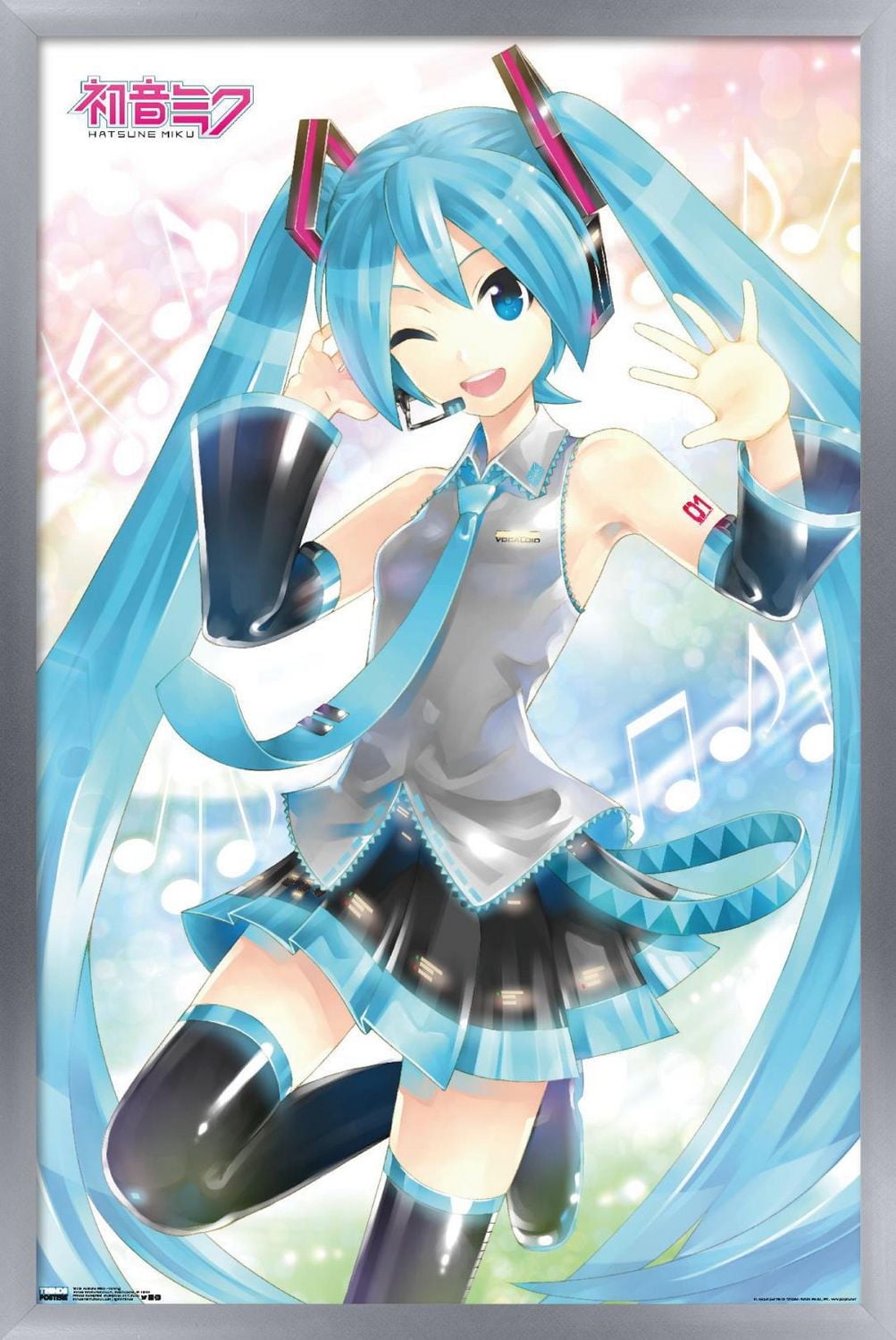 Hatsune Miku - Waving Wall Poster