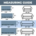thumbnail image 4 of Sanmadrola Sofa Cover Non Slip Couch Cover for 3 Cushion Couch Machine Washable Furniture Protector for Dogs Pet Chenille Throw Slipcover Blanket for Living Room (Blue, 71"x150"), 4 of 9