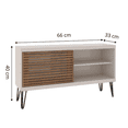 thumbnail image 3 of Mesa de TV Bertolini FRIZZ FILET Blanco con Buriti, 3 of 3