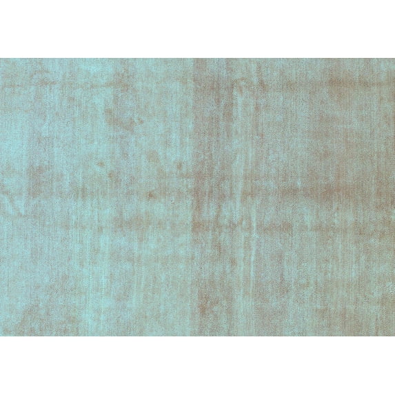 Ahgly Company Indoor Rectangle Abstract Light Blue Modern Area Rugs, 7' x 10'