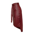 thumbnail image 7 of asdoklhq Womens Plus Clearance Fashion Women High Waist Casual Ladies Solid Button Mini Fit Leather Skirts, 7 of 7