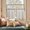 Rod Pocket Multi Green, variant on Striped Linen Kitchen Curtains 36 Inches Length Tier Curtains Farmhouse Modern Cafe Style Small Window Treatments Airy Light Filtering Rod Pocket for Living Room Bathroom 2 Panels Tan