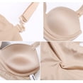 thumbnail image 5 of Exerin Bras for Women Plunge Wirefree Pullover Push Up Comfortable Padded Plus Size Bra(Beige,40C), 5 of 8