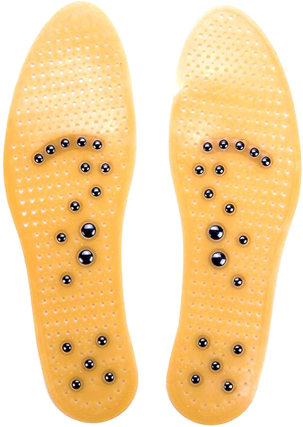 Acupressure Slimming Insoles Foot Massager Magnetic Therapy Weight Loss 1Pair Ou 