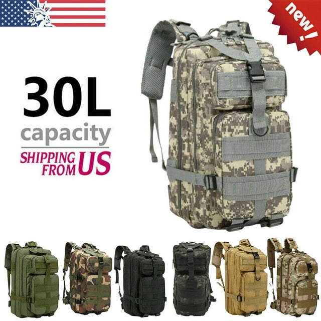 30L Military Tactical Backpack Backpack Travel Bag Camping Hiking Outdoor