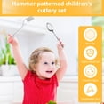 thumbnail image 5 of Tcwhniev Kids Silverware, 10 Pieces Toddler Utensils, Stainless Steel Kids Spoons and Forks, Childrens Cutlery Set for Home Preschools, 5 x Kid Spoons, 5 x Children Forks, 5 of 7