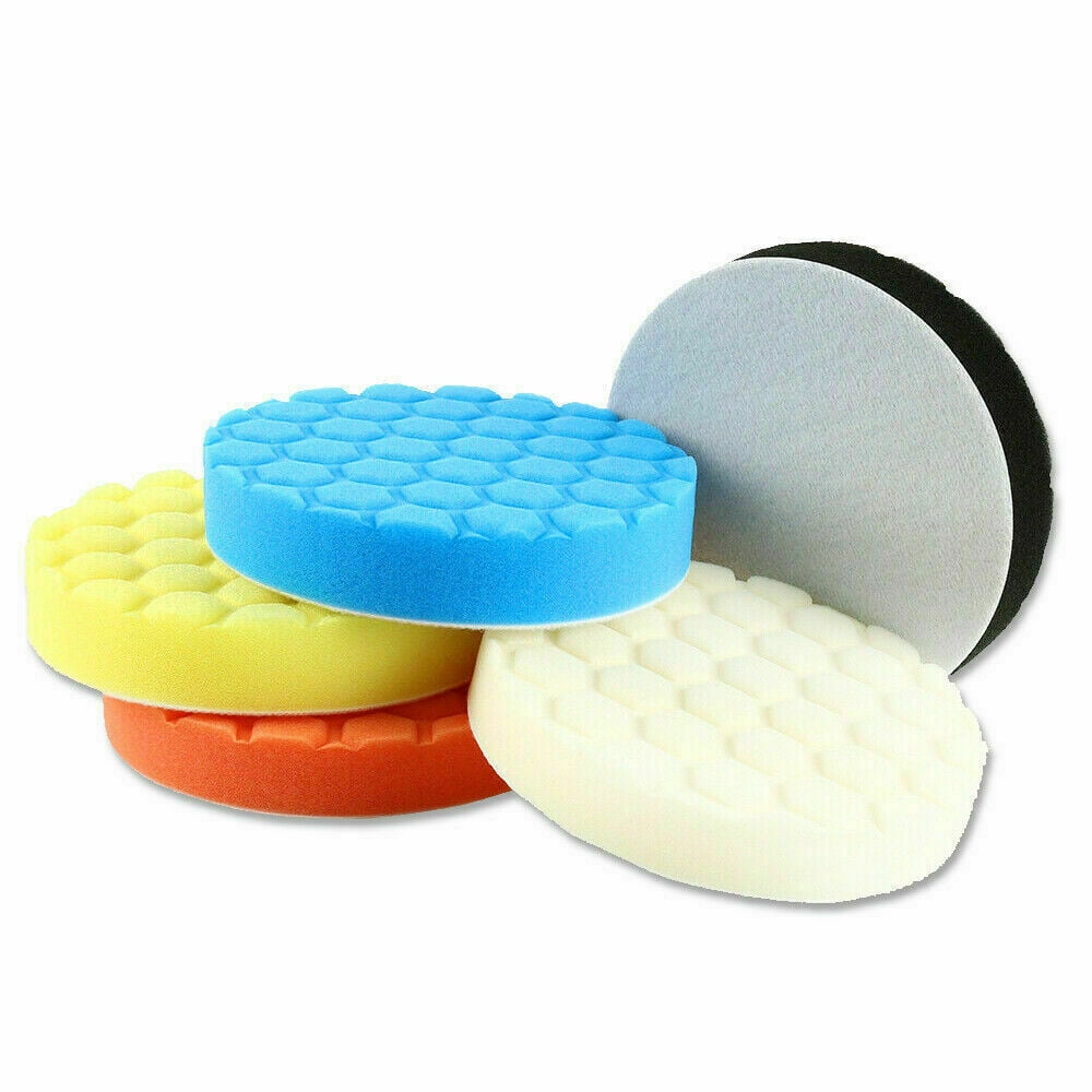 SATC 5Pcs Polishing Pad 6 inch Car Polisher Foam Buffer Waxing Finishing Buffing Wheel