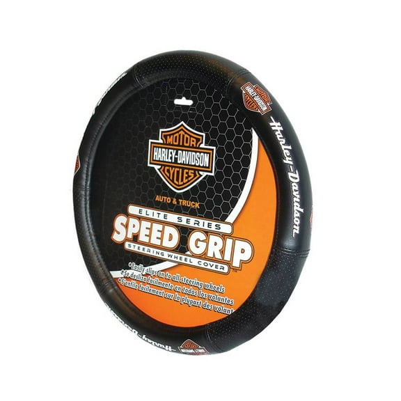 Harley-Davidson Steering Wheel Cover, Elite Bar & Shield Speed Grip 6733, Harley Davidson