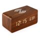 thumbnail image 1 of Reloj despertador electrónico digital de madera con LED, reloj de carga inalámbrico para mesita de noche, reloj digital de madera con carga inalámbrica, 1 of 5