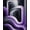 Purple, Pattern 1, variant on ODIKA 4'x6' Machine Washable Non-Slip Area Rug, Abstract Interlocking Waves With Dynamic Angular Motifs High Traffic Rug, Purple, 269888