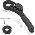 thumbnail image 2 of Llave de correa de goma, llave inglesa de 500mm, correa de filtro antideslizante, ajustable, llave inglesa antidesgaste, compatible con el abridor de botellas, filtro de aceite, reparación de coches T Afortunado Sencillez, 2 of 5