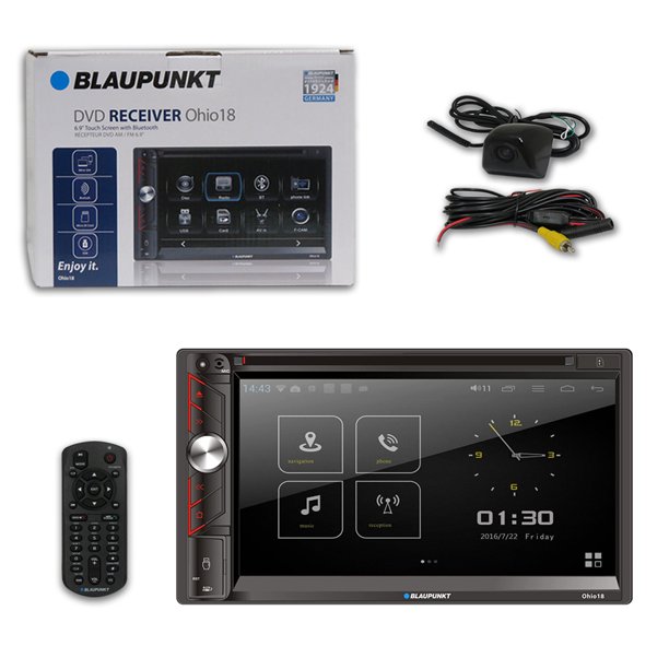 Blaupunkt OHIO18 2DIN 6.9" Touchscreen Car Stereo DVD USB AM/FM