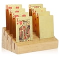 thumbnail image 1 of 1 Set Playing Card Holder for Tabletop Gaming Accessories Non Slip Grip Wooden Design, 1 of 9