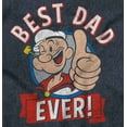 thumbnail image 2 of Popeye Cartoon Best Dad Ever Father Men's Graphic T Shirt Tees Brisco Brands S, 2 of 6