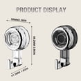 thumbnail image 3 of Heavy Duty Suction Cup Hooks, New Suction Cup Hooks for Shower, Waterproof Outdoor Hooks, Strong Suctions Hanger for Wreath Window & Glass Door, 3 of 9