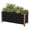 Black, variant on Garvee Aluminum Planter Box, Raised Garden Bed with Drainage Holes, 39.3" x 15.7" x 17.7", White