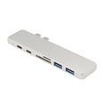 thumbnail image 1 of 7 En 1 Concentrador USB Tipo C 4K HDMI Y 2 USB C Y Lector De Tarjetas SD / TF Y 2 USB 3.0 Sunnimix Concentrador USB tipo C, 1 of 7