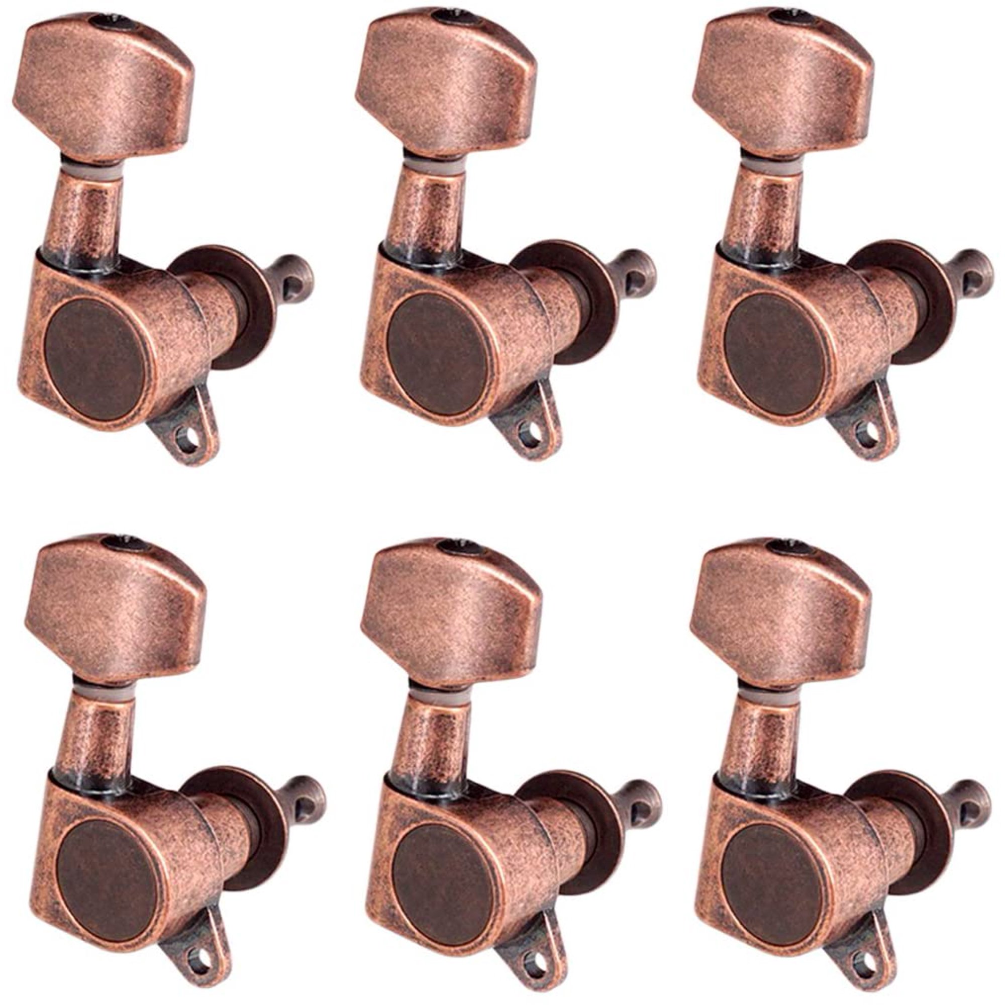 Machine Heads Tuning Peg Tuners 6r For Acoustic Electric Guitar Red Copper Walmart Canada