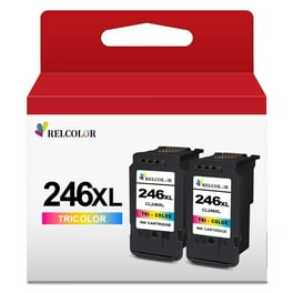 Relcolor Compatible Ink Cartridge Replacement For Canon 245XL 246XL Black Col