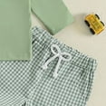 thumbnail image 6 of Gubotare Kids Fall Outfits Boys Toddler Baby Boy Outfit Sweatshirt and Pants Set 2Pc Fall Clothes Size 3T 4T (Green,3-4 Years), 6 of 6