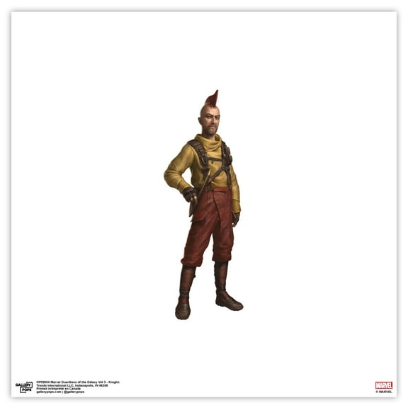Gallery Pops Marvel Guardians of the Galaxy Vol 3 - Kraglin and Cosmo Wall Art, Unframed Version, 12" x 12"