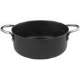 thumbnail image 1 of Non-Stick Deep Fryer Pan Mini Fry pan Japanese Fryer Pot Cookware 20CM Binaural with Drip Rack, 1 of 7