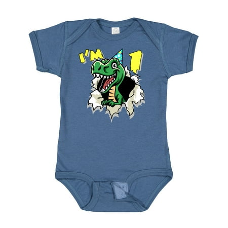 

Inktastic I m One Dinosaur Gift Baby Boy or Baby Girl Bodysuit