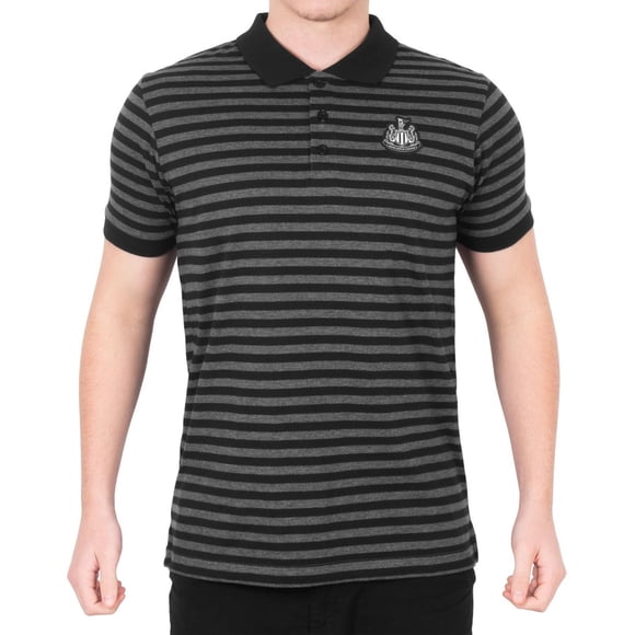 Newcastle United FC Mens Contrast Striped Polo Shirt