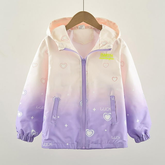 Cowsor Little Girls Boys Cute Hooded Jacket Cartoon Zipper Outerwear