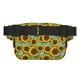thumbnail image 3 of Balery Sunflowers Mochila Cinturón para Mujeres y Hombres, Bolsa de Cintura Impermeable de Doble Capa con Correa, 3 of 9